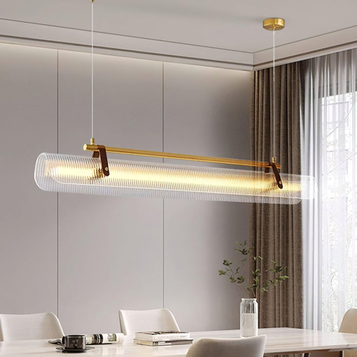 Acrylic Linear Chandelier – product view 2