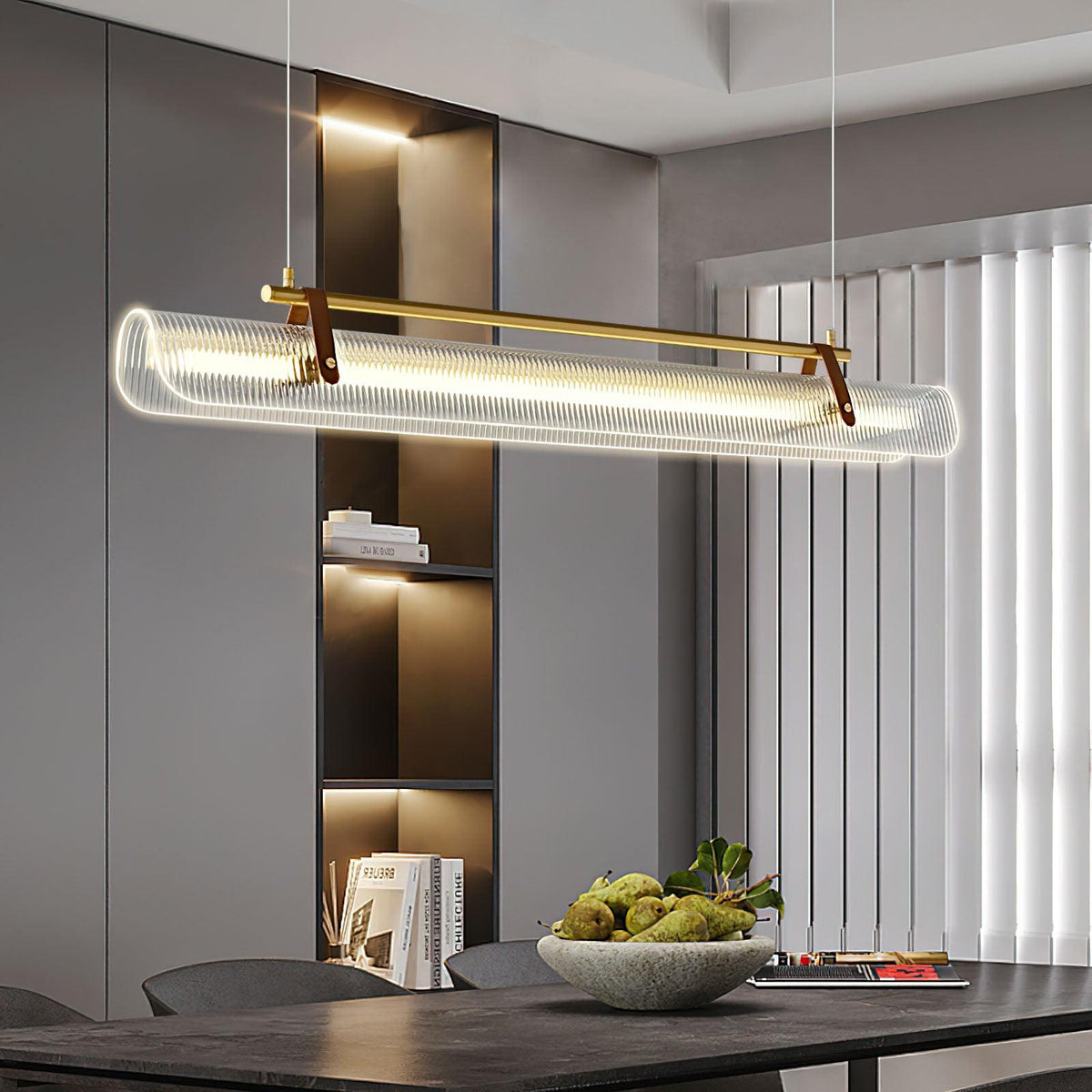 Acrylic Linear Chandelier – product view 3