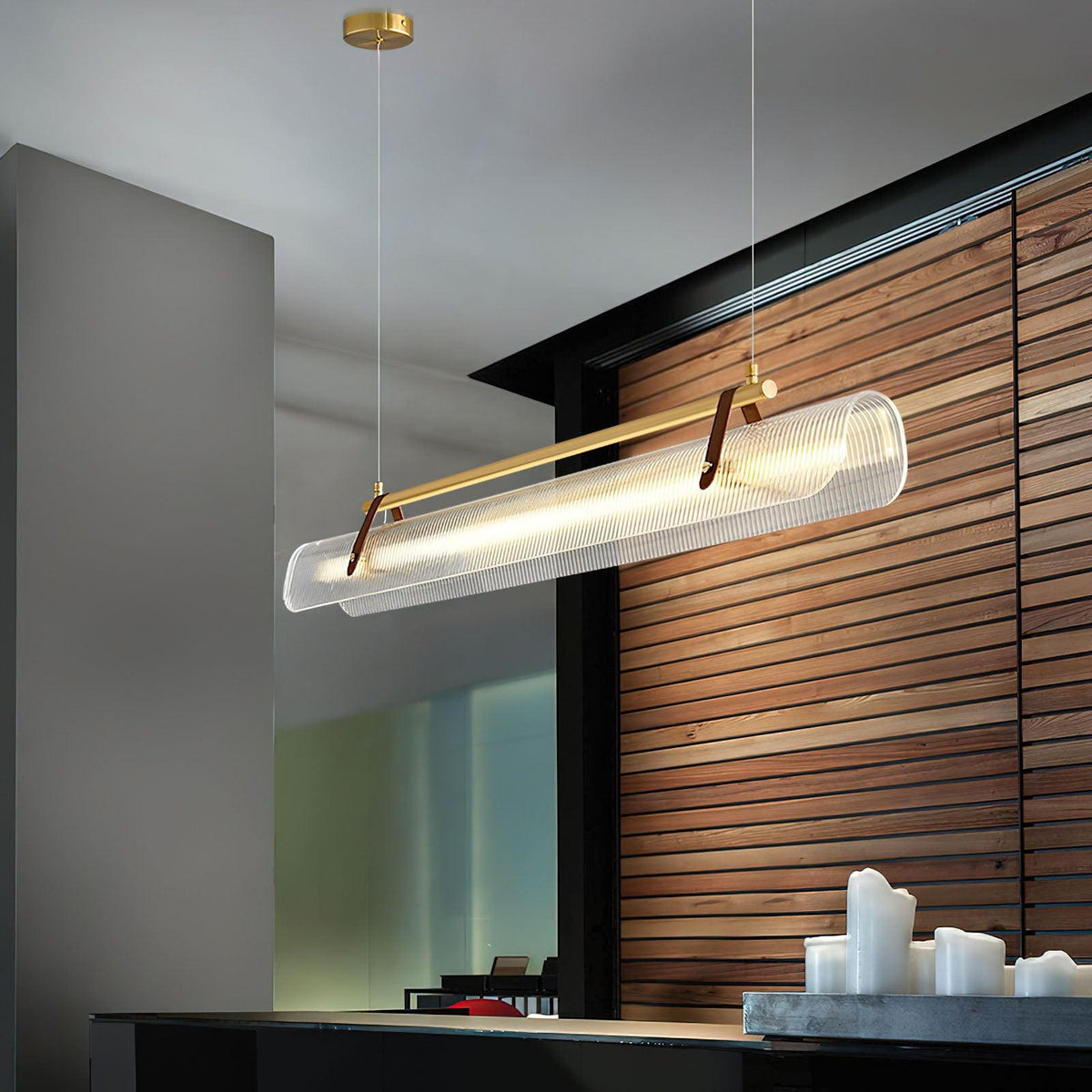 Acrylic Linear Chandelier – product view 11