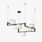 Alabaster Square Box Chandelier – product view 1