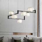 Alabaster Square Box Chandelier – product view 2