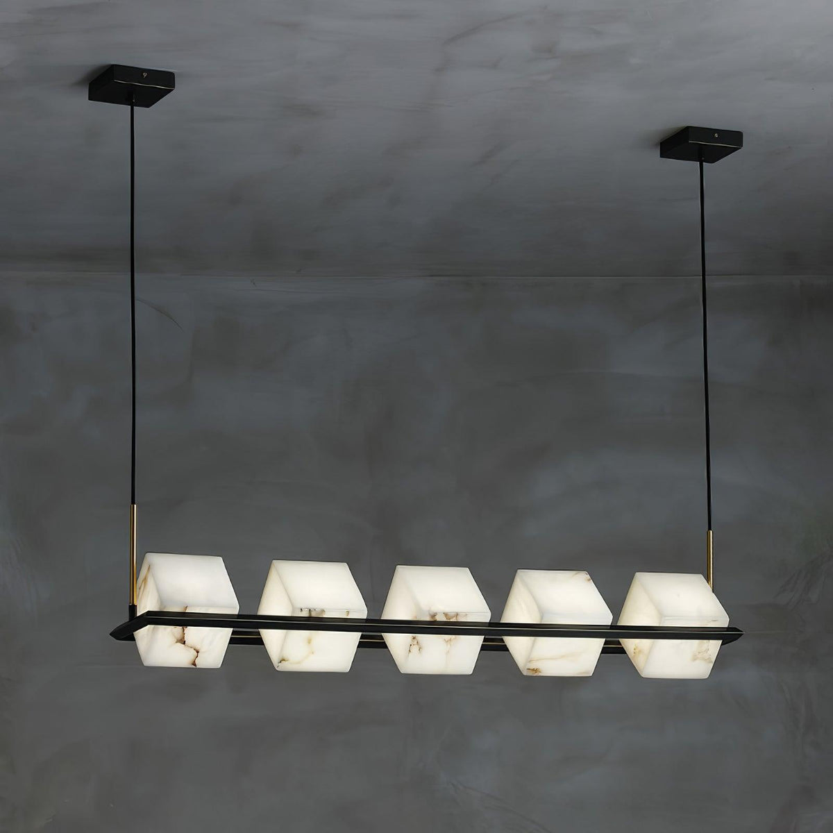 Alabaster Square Box Chandelier – product view 8