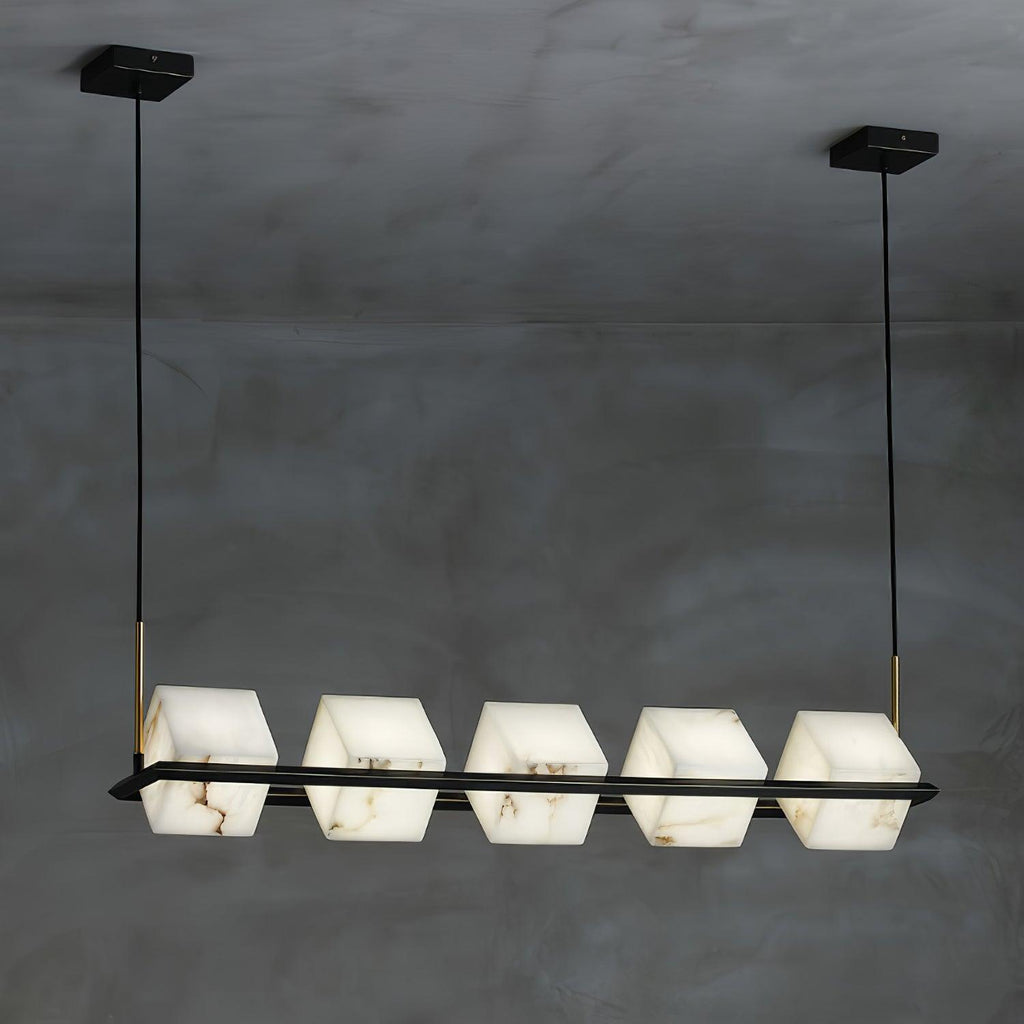 Alabaster Square Box Chandelier – product view 10