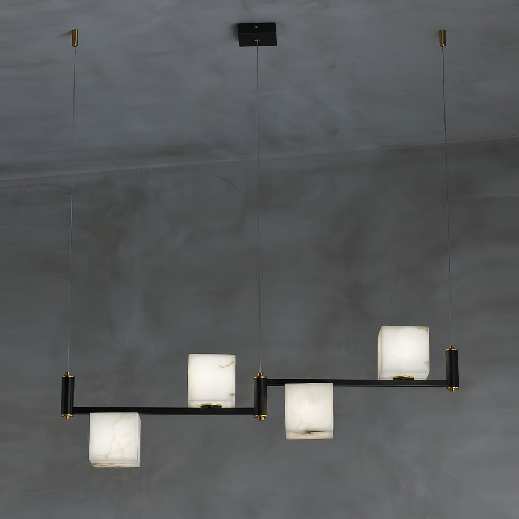 Alabaster Square Box Chandelier – product view 13
