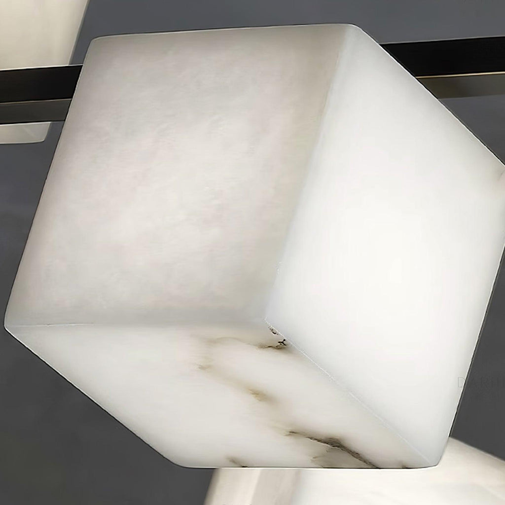 Alabaster Square Box Chandelier – product view 14