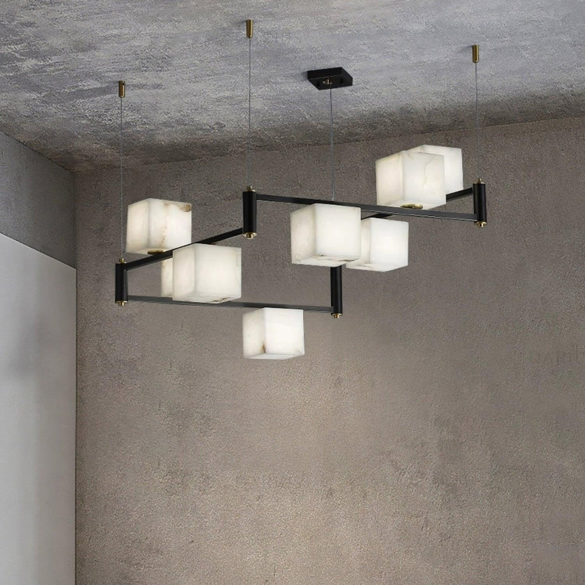 Alabaster Square Box Chandelier – product view 18