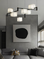 Alabaster Square Box Chandelier – product view 19