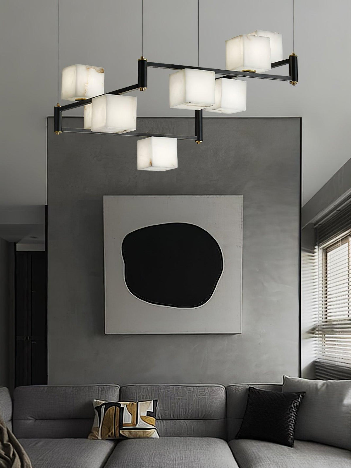 Alabaster Square Box Chandelier – product view 19