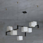 Alabaster Square Box Chandelier – product view 25