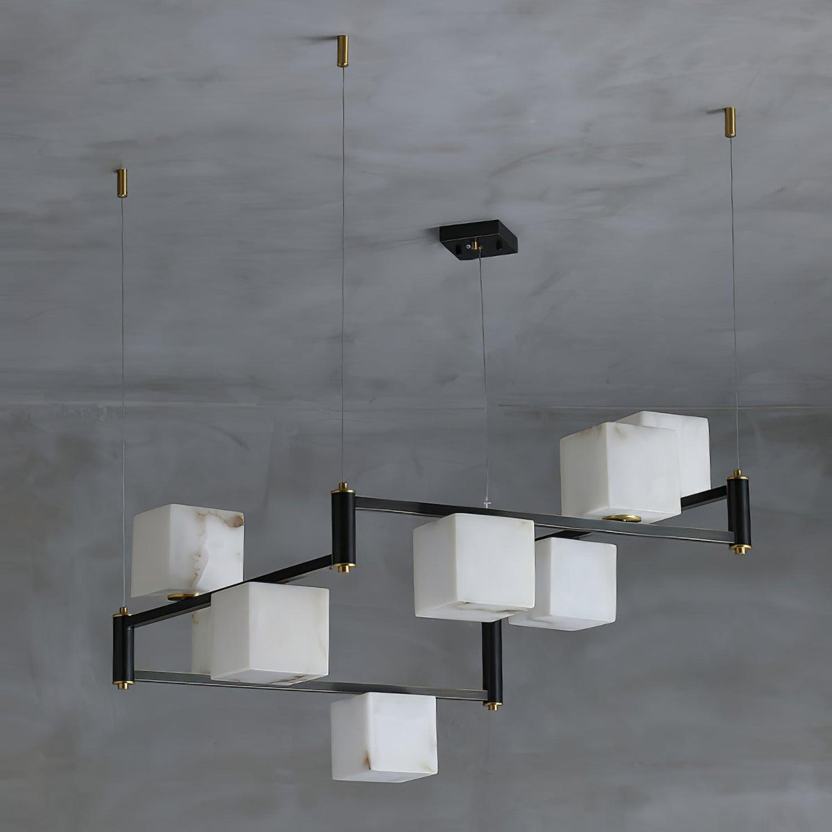 Alabaster Square Box Chandelier – product view 25