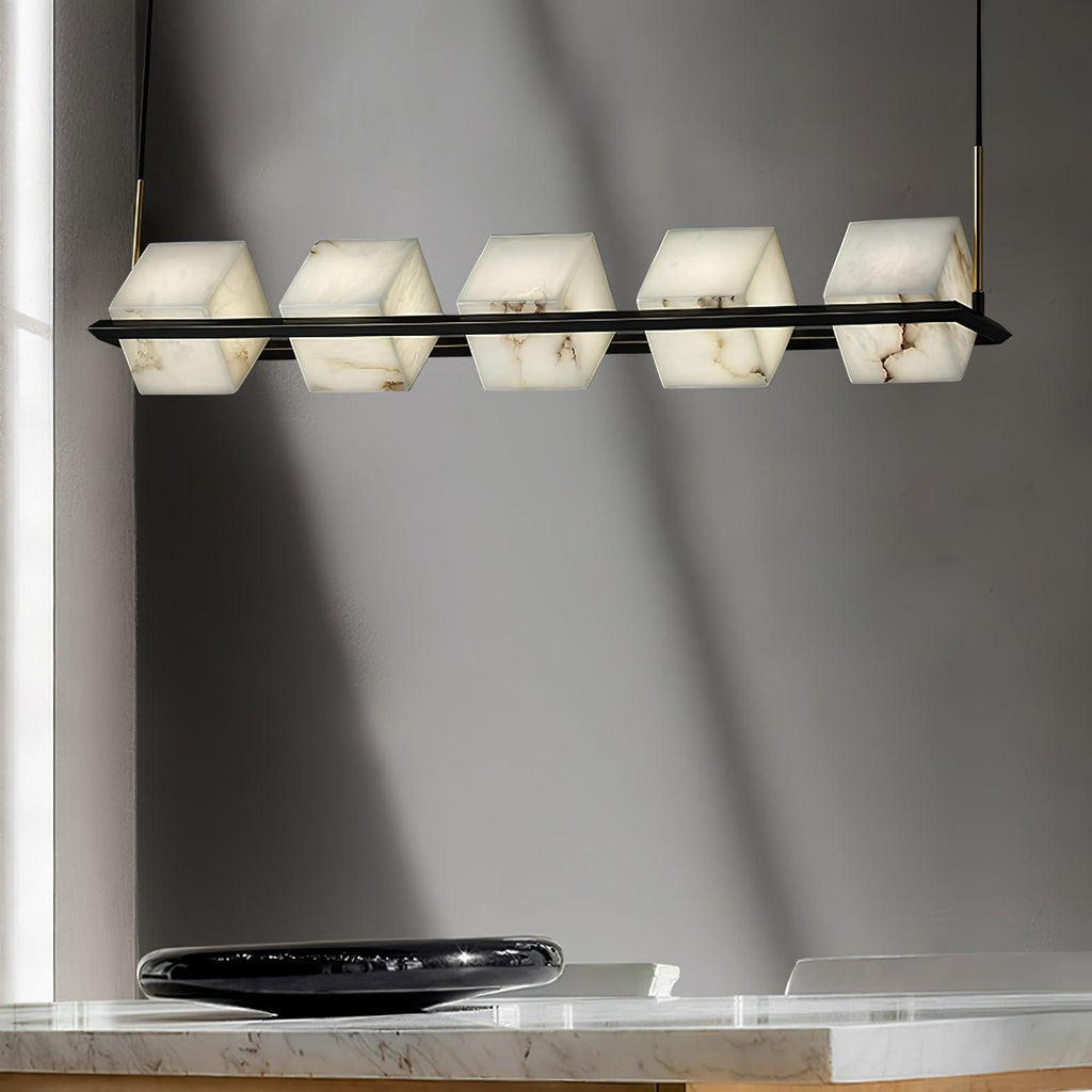 Alabaster Square Box Chandelier – product view 27