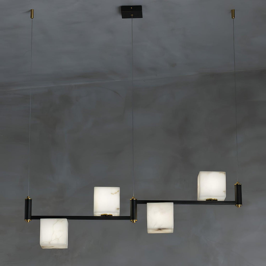 Alabaster Square Box Chandelier – product view 31
