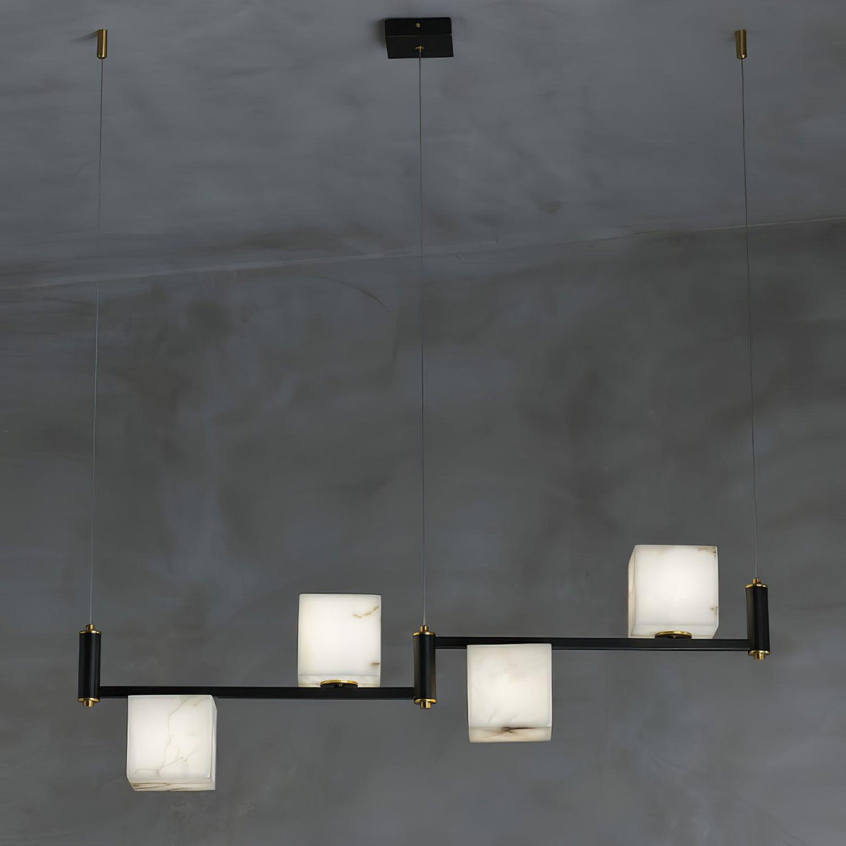 Alabaster Square Box Chandelier – product view 31