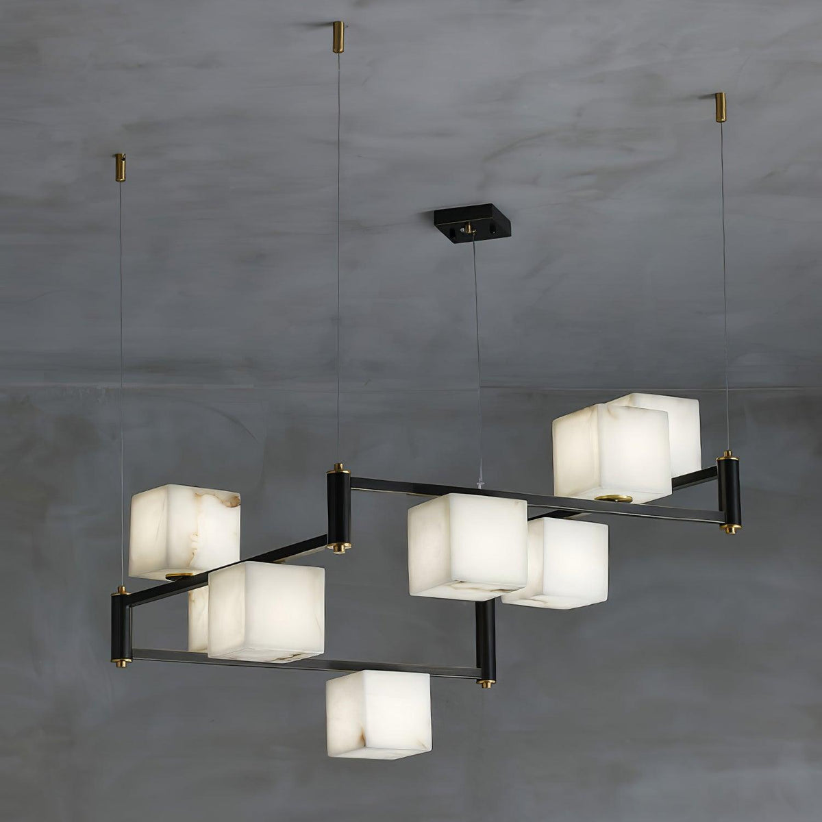 Alabaster Square Box Chandelier – product view 37
