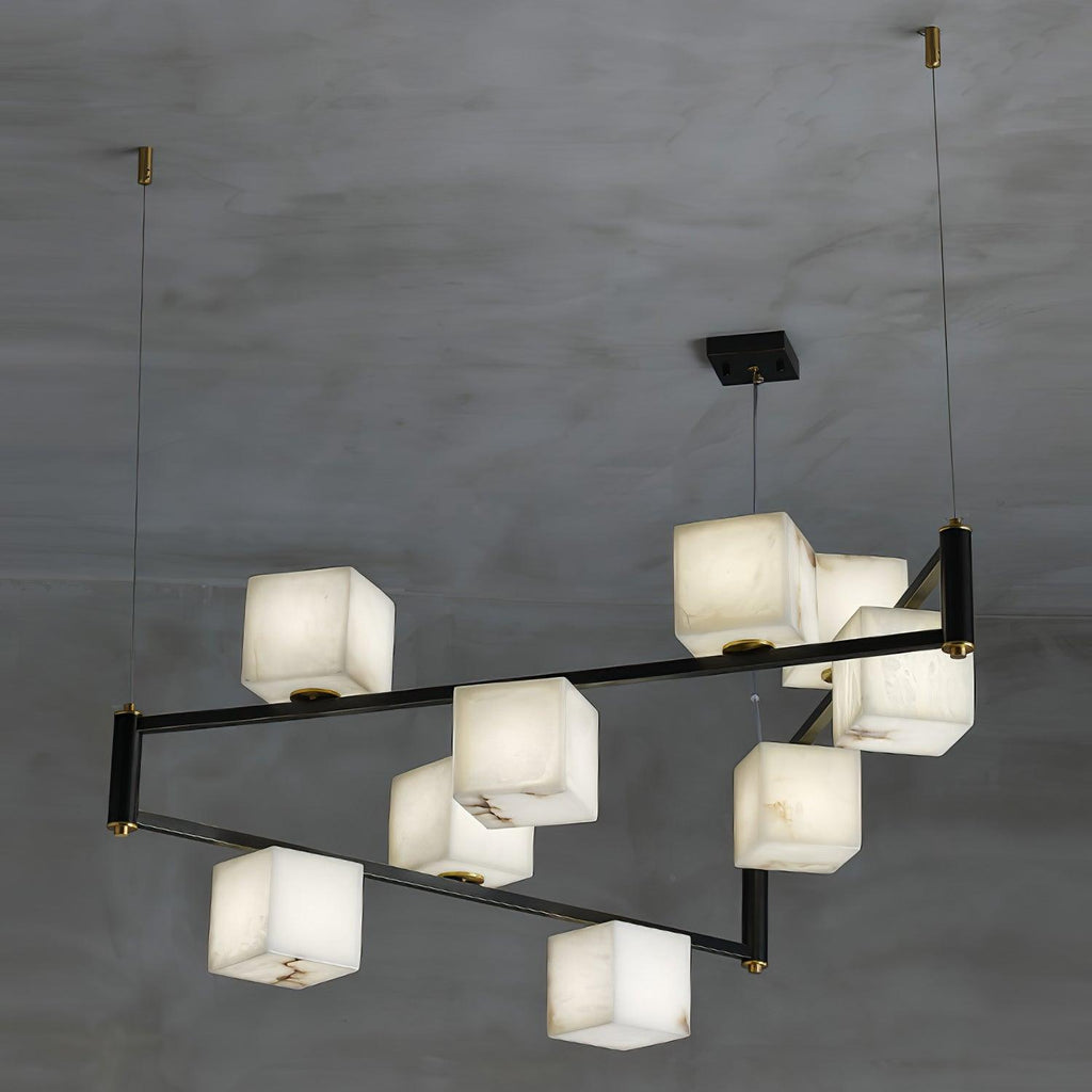 Alabaster Square Box Chandelier – product view 38