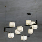Alabaster Square Box Chandelier – product view 38