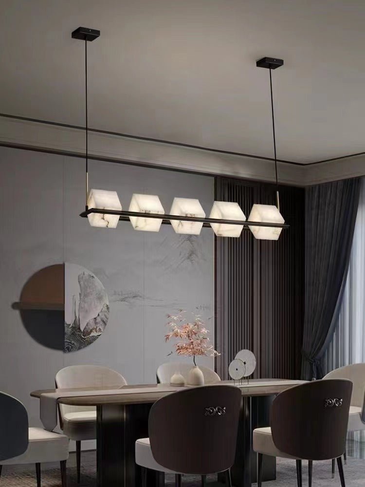 Alabaster Square Box Chandelier – product view 40