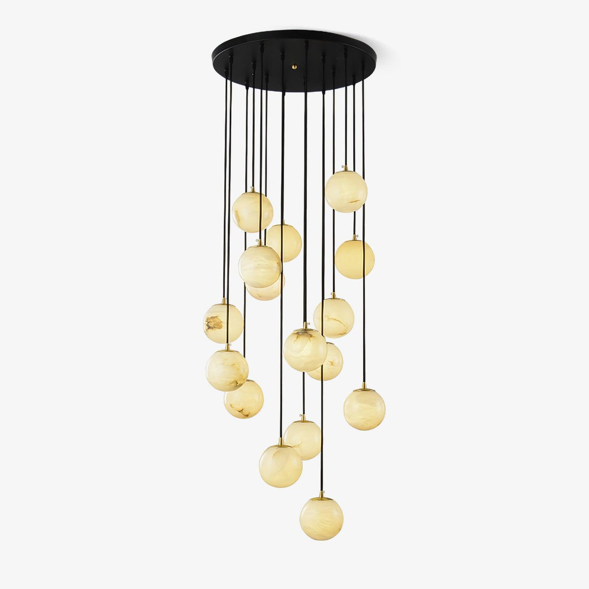 Alabaster Balls Cluster Chandelier – product view 1