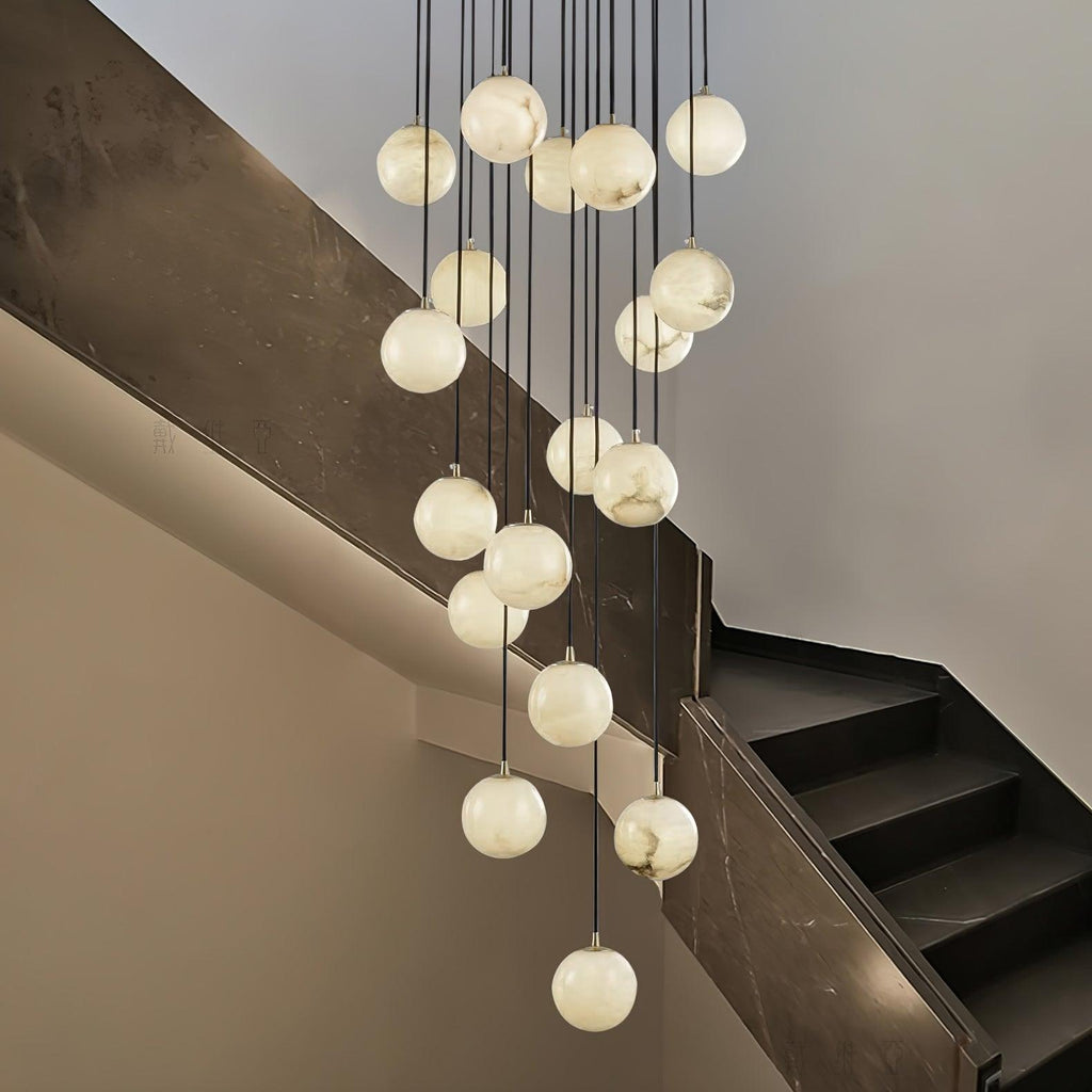 Alabaster Balls Cluster Chandelier – product view 2