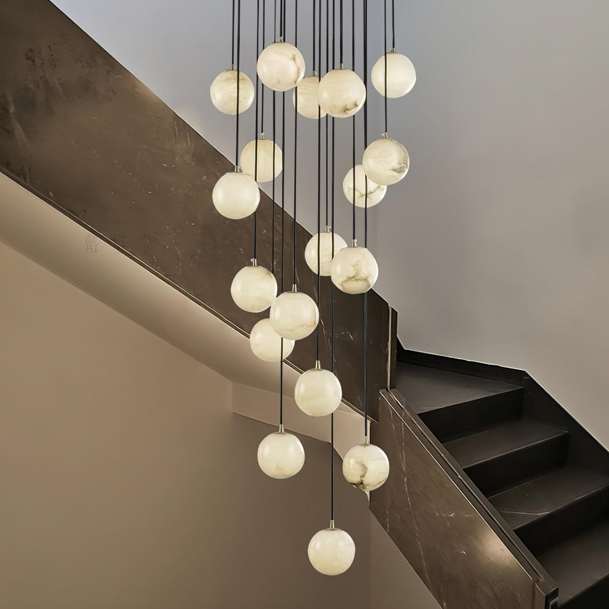 Alabaster Balls Cluster Chandelier – product view 2