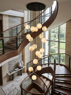 Alabaster Balls Cluster Chandelier – product view 3