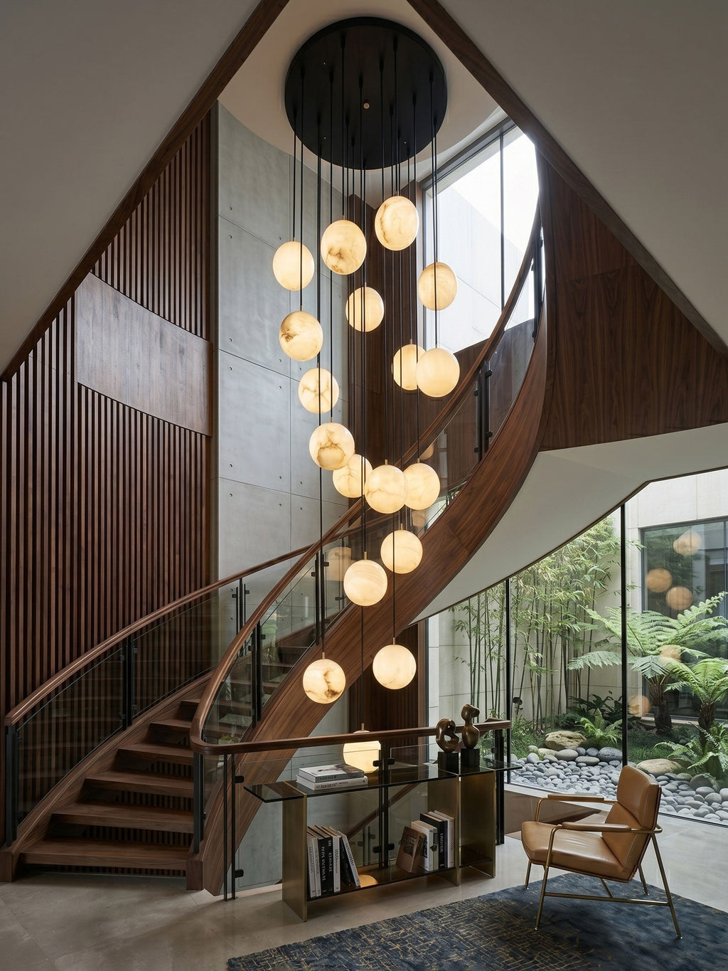 Alabaster Balls Cluster Chandelier – product view 4