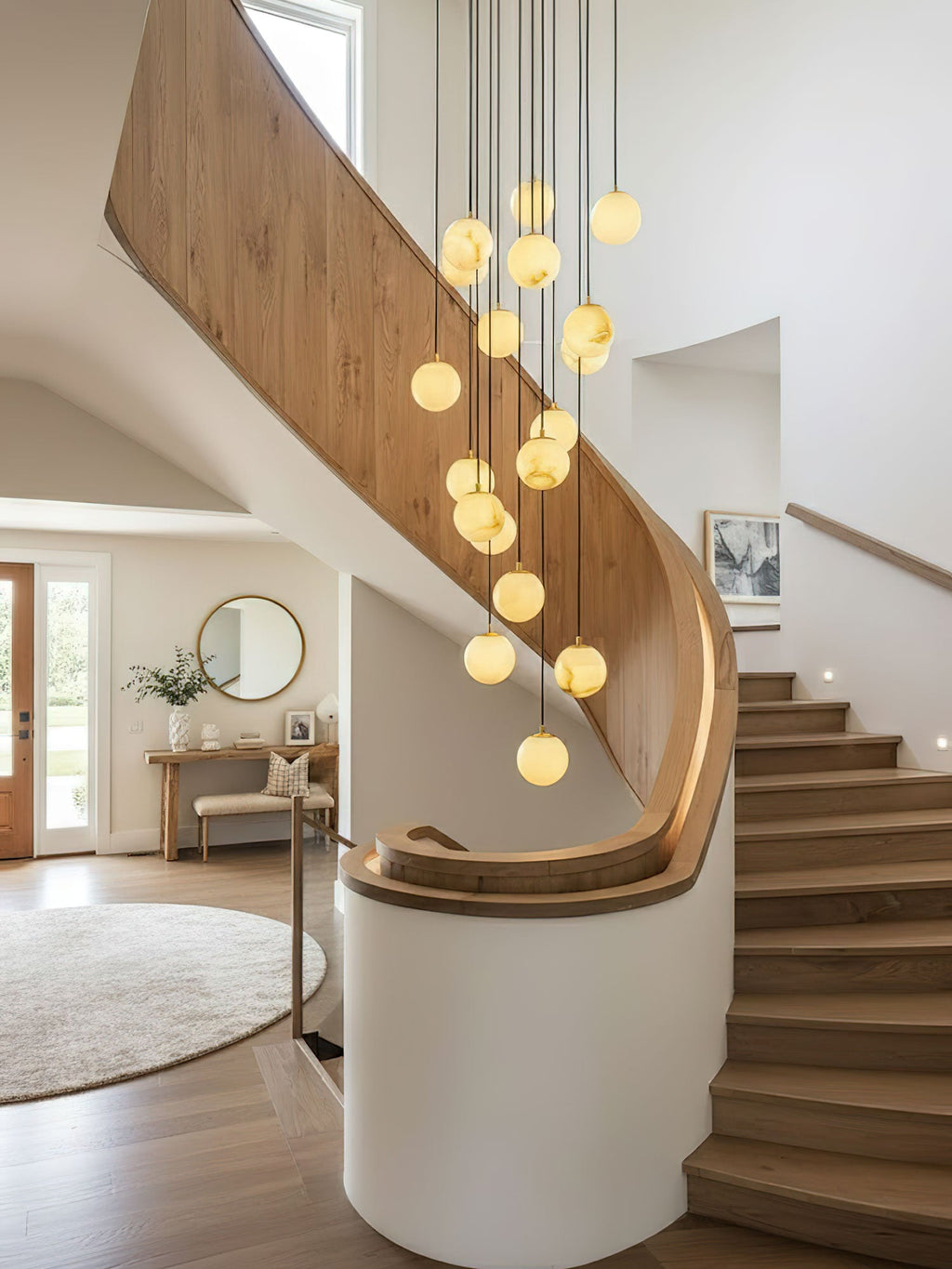 Alabaster Balls Cluster Chandelier – product view 7