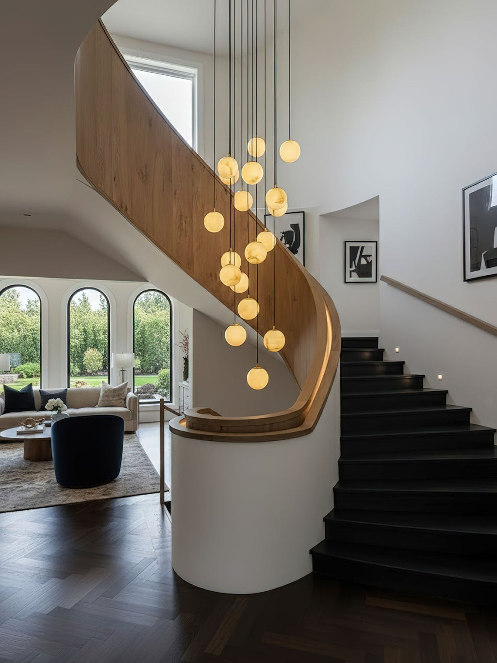 Alabaster Balls Cluster Chandelier – product view 13