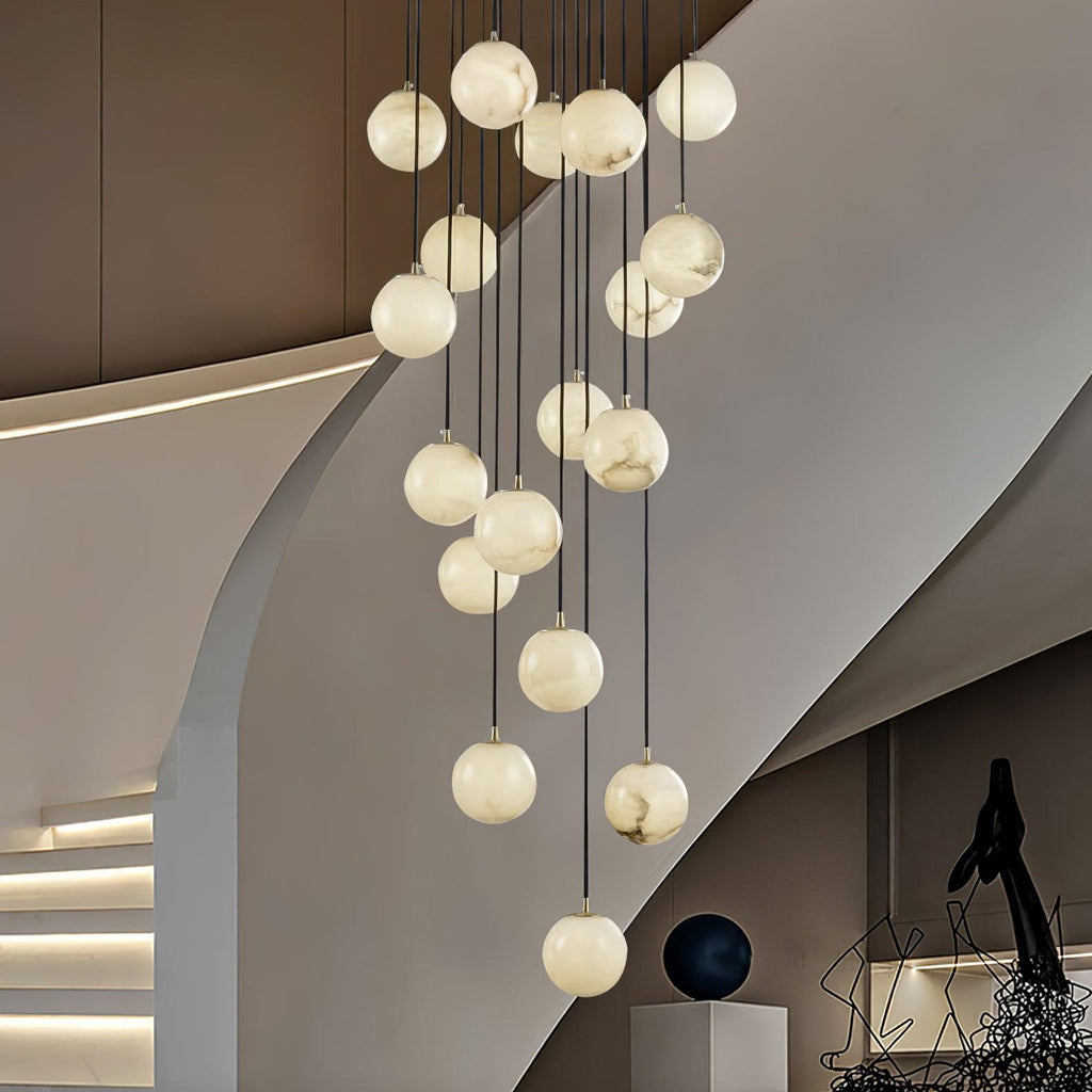 Alabaster Balls Cluster Chandelier – product view 16
