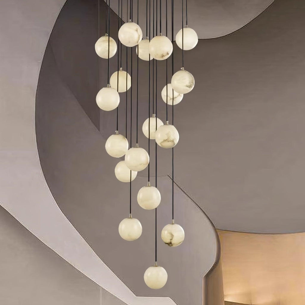 Alabaster Balls Cluster Chandelier – product view 17