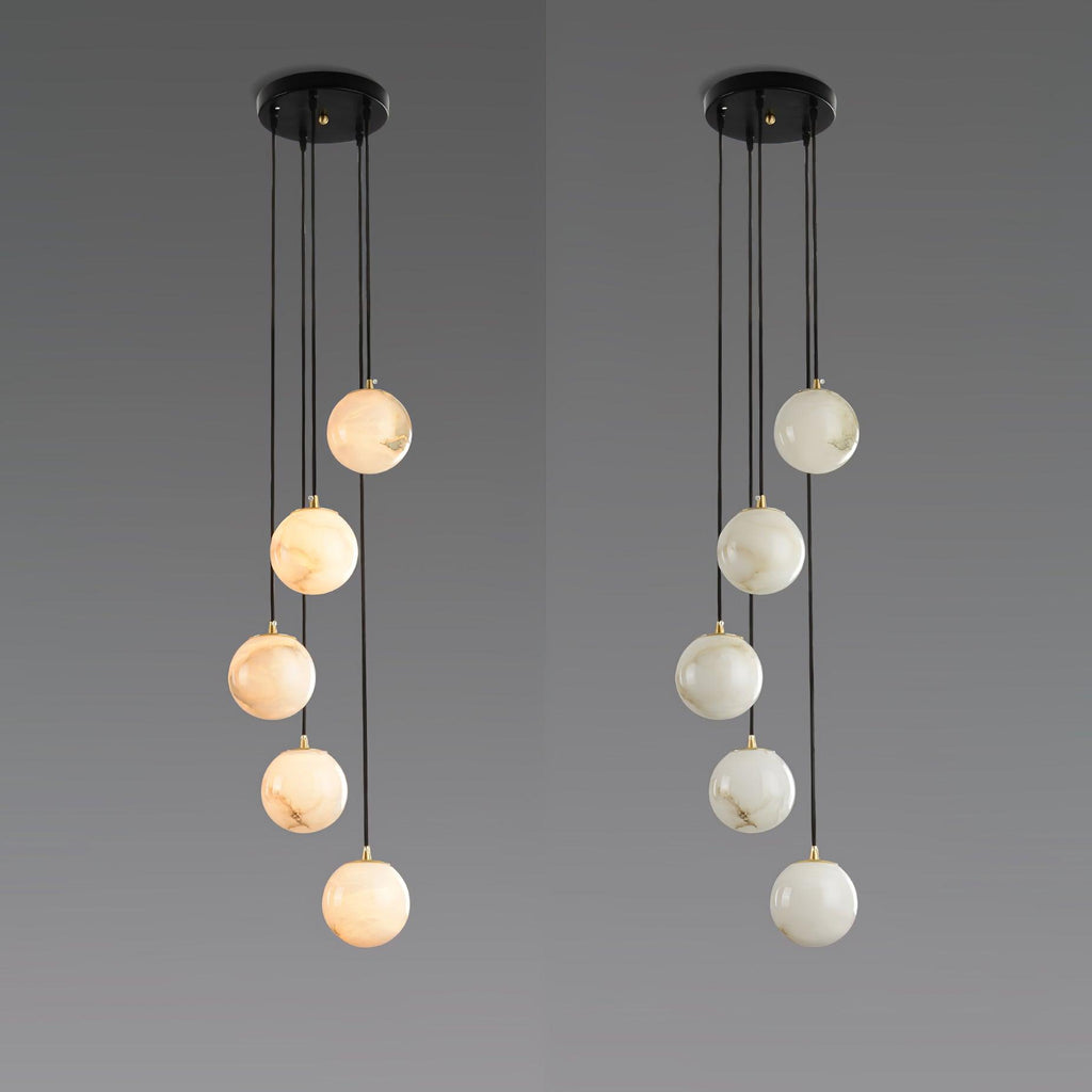 Alabaster Balls Cluster Chandelier – product view 24
