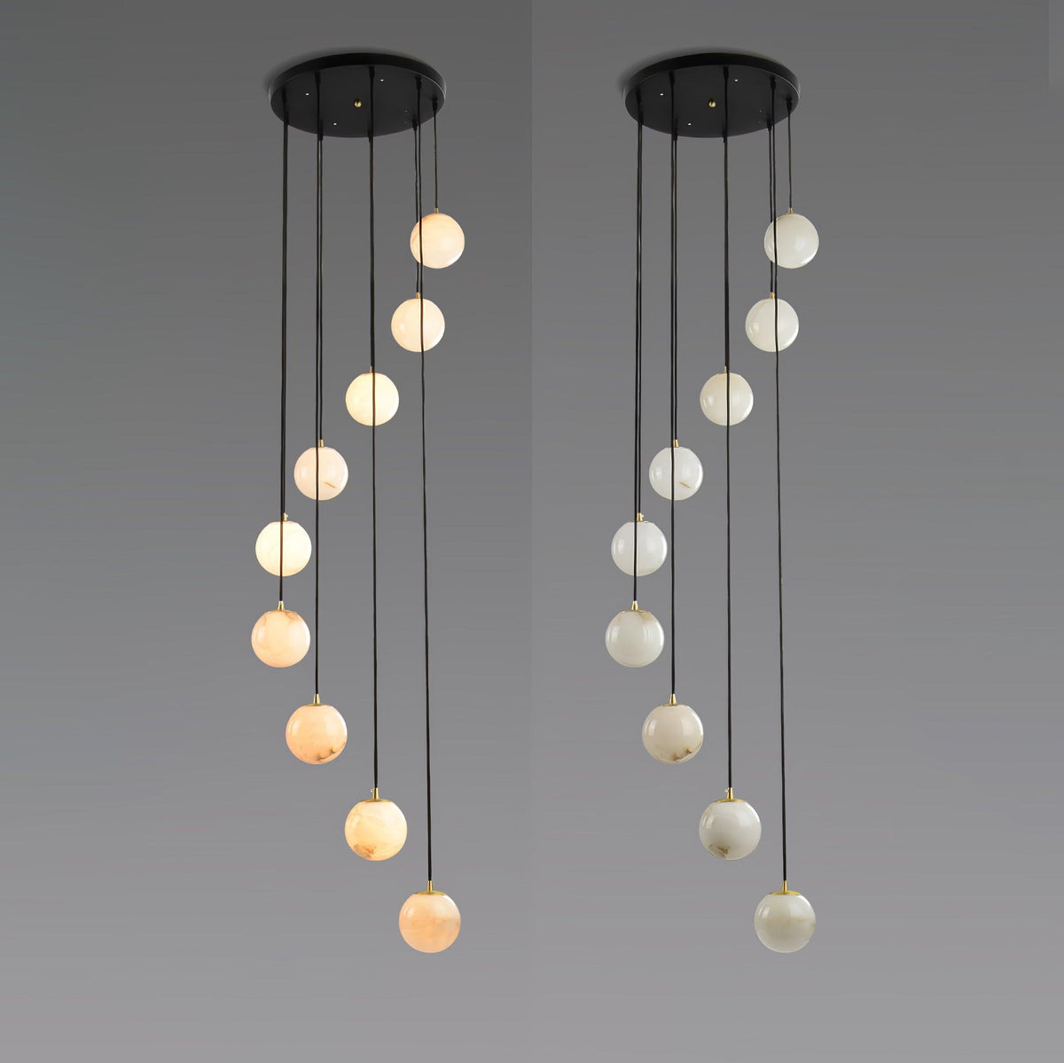 Alabaster Balls Cluster Chandelier – product view 25