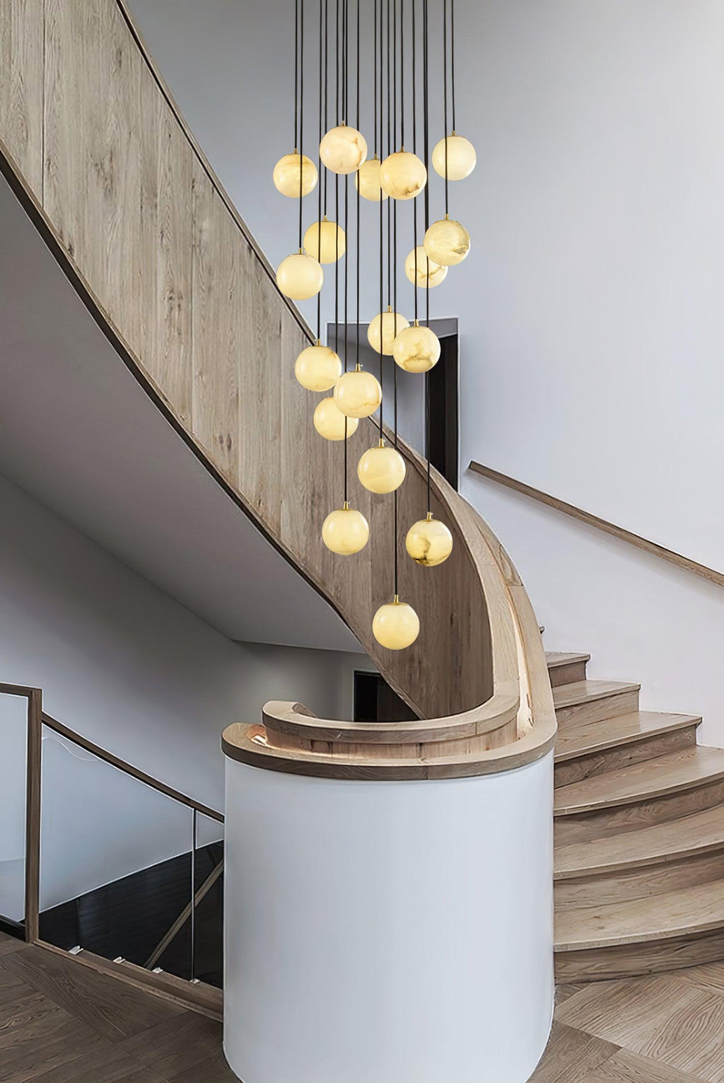 Alabaster Balls Cluster Chandelier – product view 30