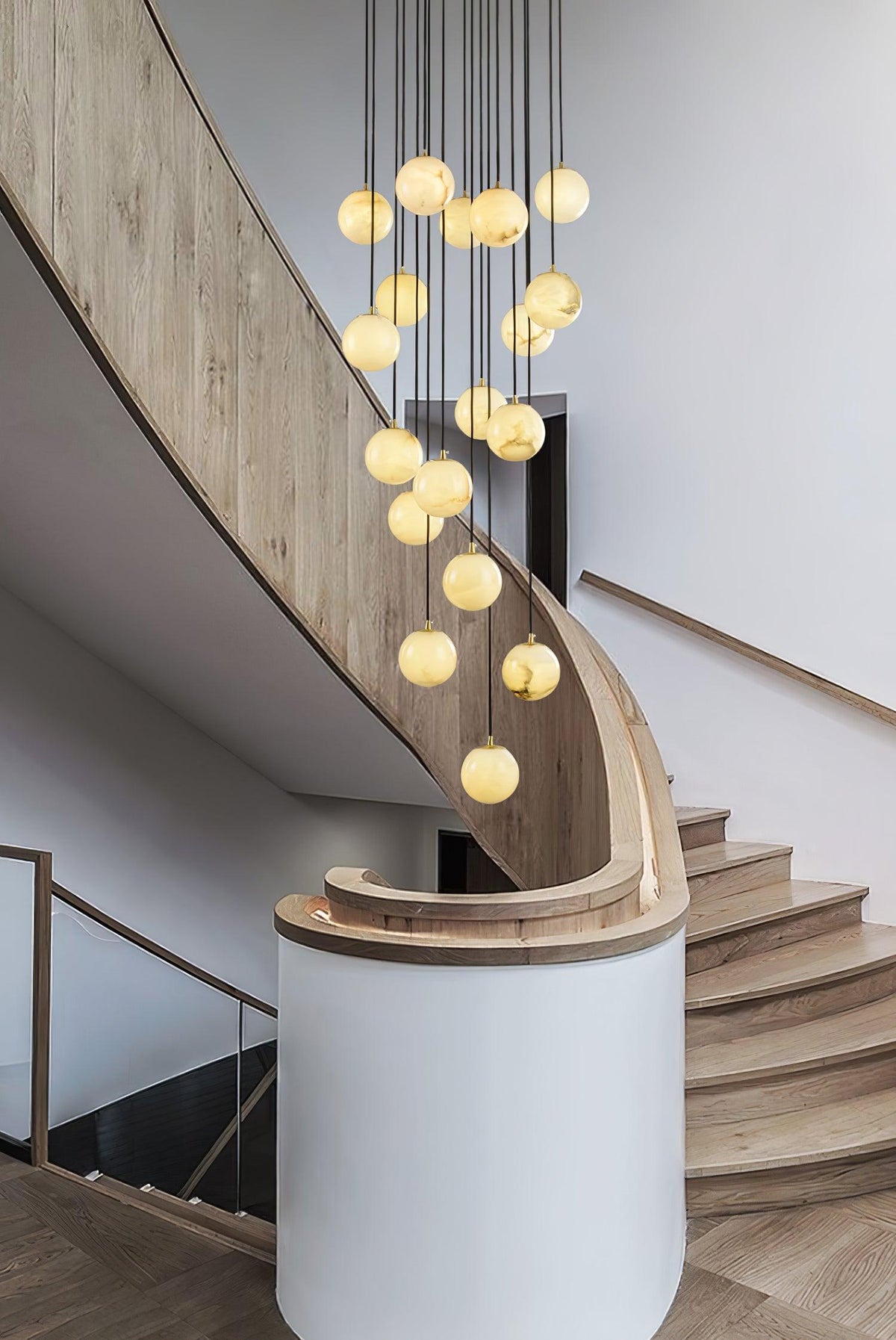 Alabaster Balls Cluster Chandelier – product view 30