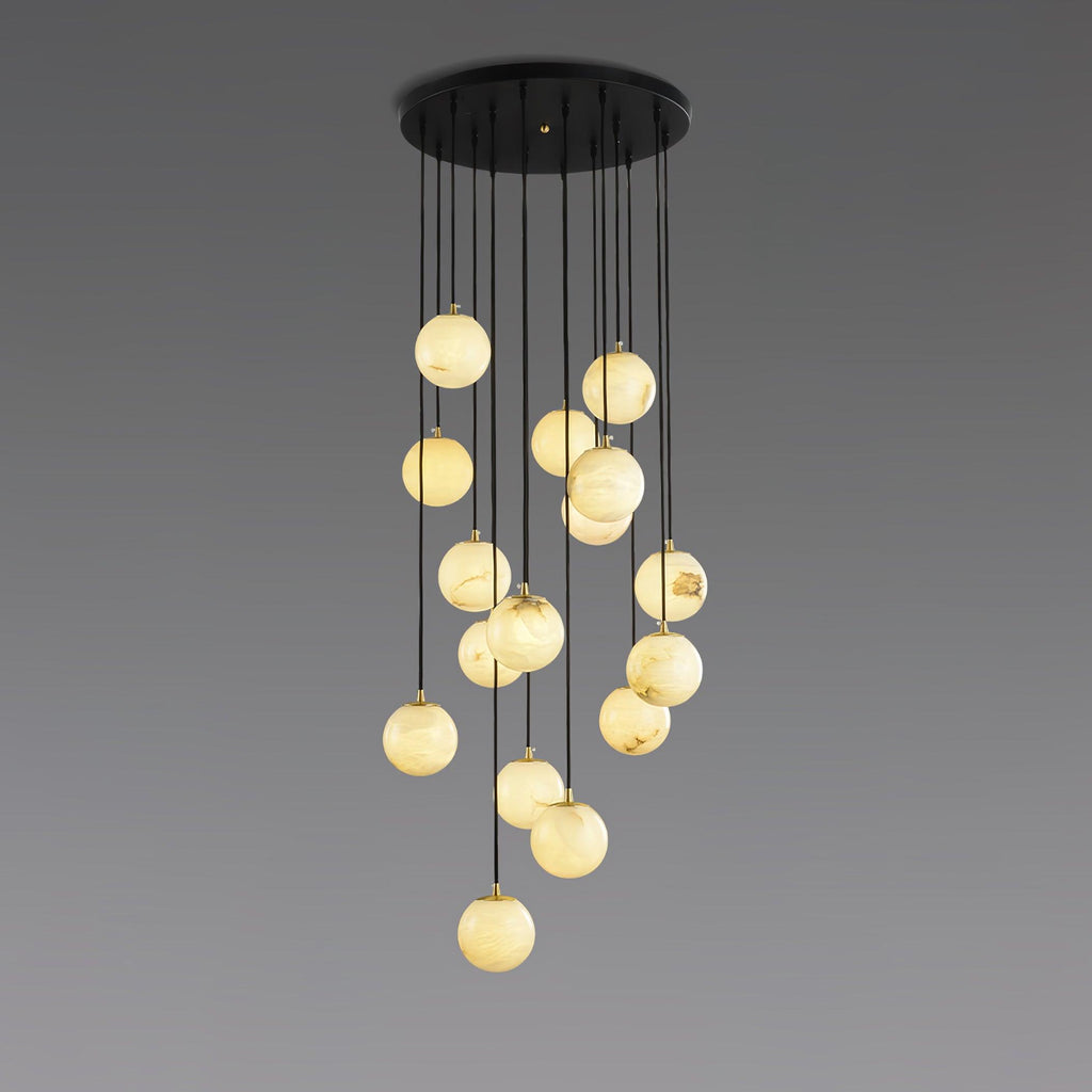 Alabaster Balls Cluster Chandelier – product view 31