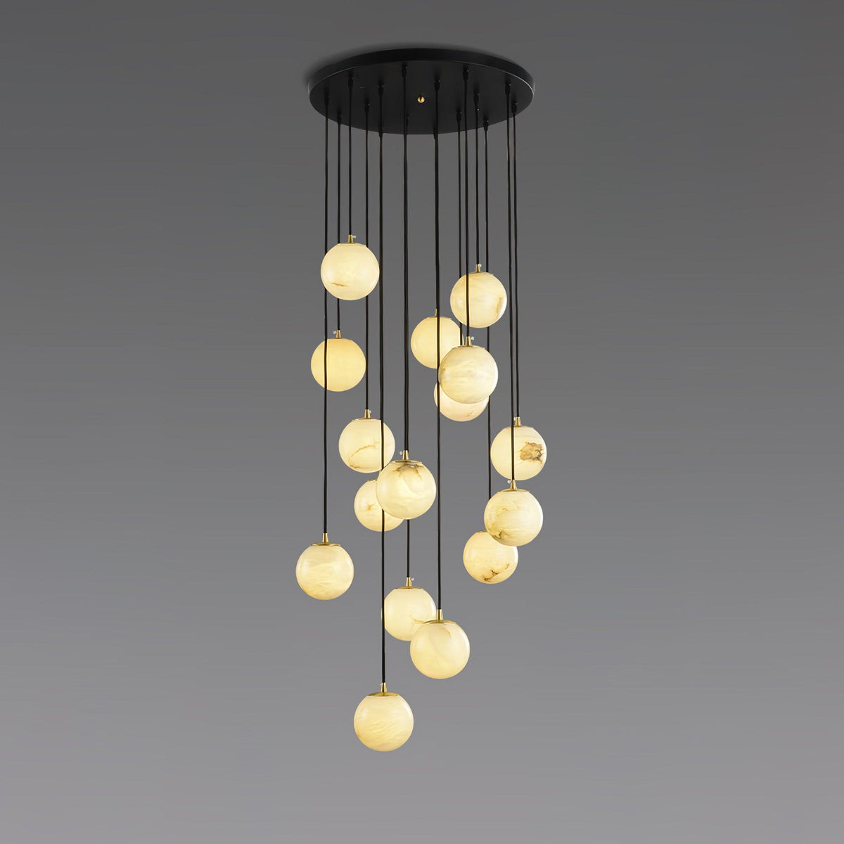 Alabaster Balls Cluster Chandelier – product view 31