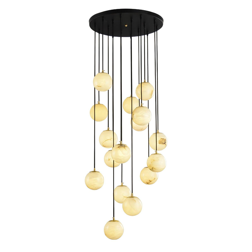 Alabaster Balls Cluster Chandelier – product view 34
