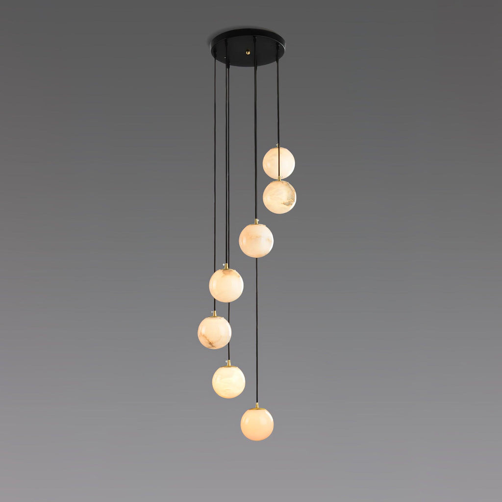Alabaster Balls Cluster Chandelier – product view 36