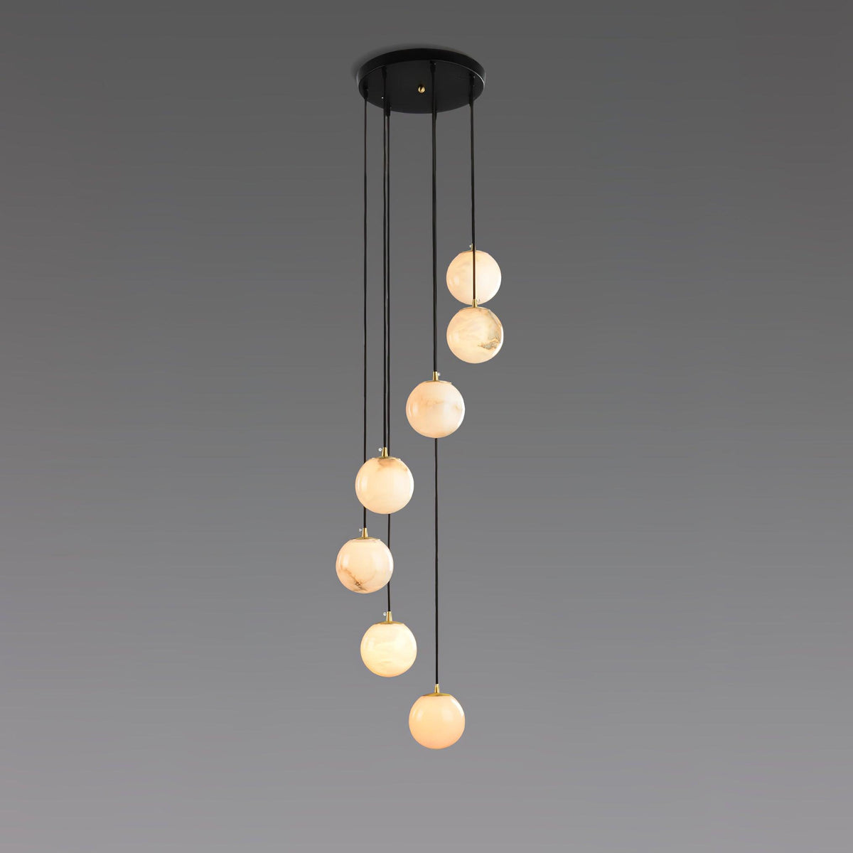 Alabaster Balls Cluster Chandelier – product view 36
