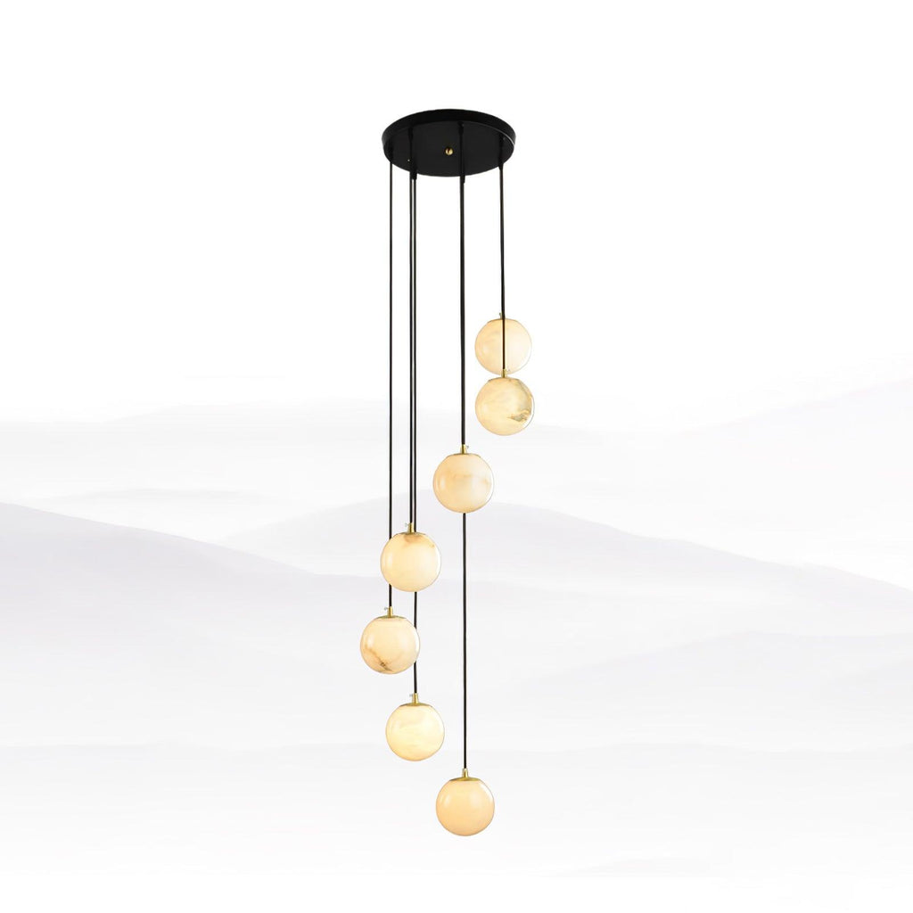 Alabaster Balls Cluster Chandelier – product view 38