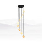 Alabaster Balls Cluster Chandelier – product view 39