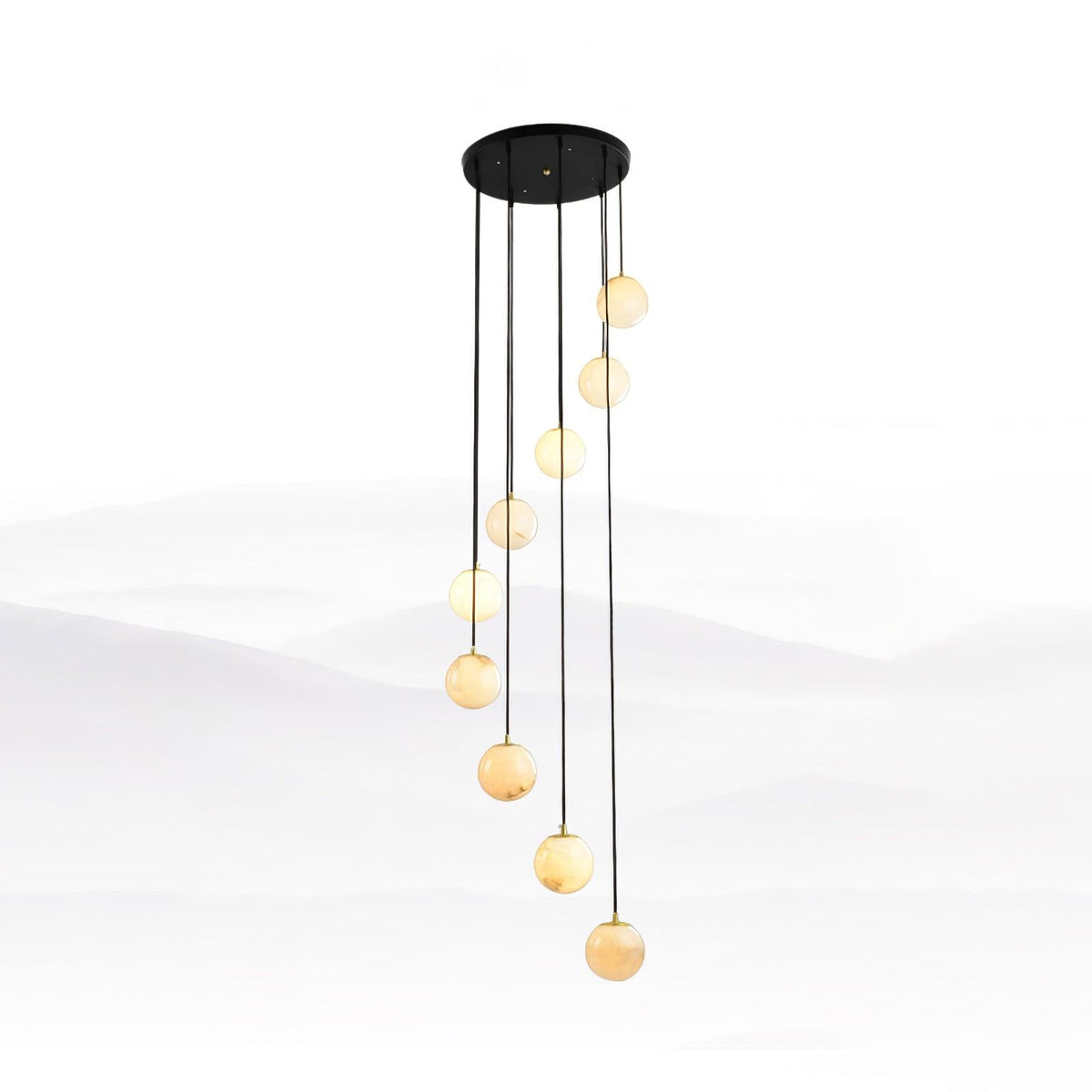 Alabaster Balls Cluster Chandelier – product view 39