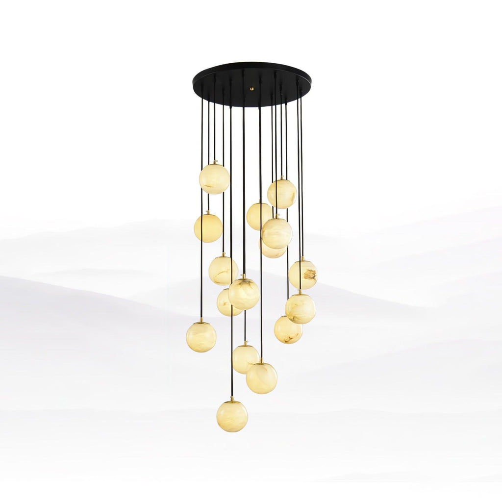 Alabaster Balls Cluster Chandelier – product view 40