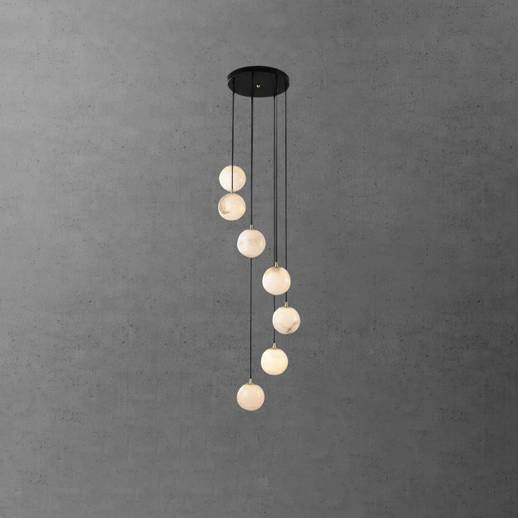 Alabaster Balls Cluster Chandelier – product view 43