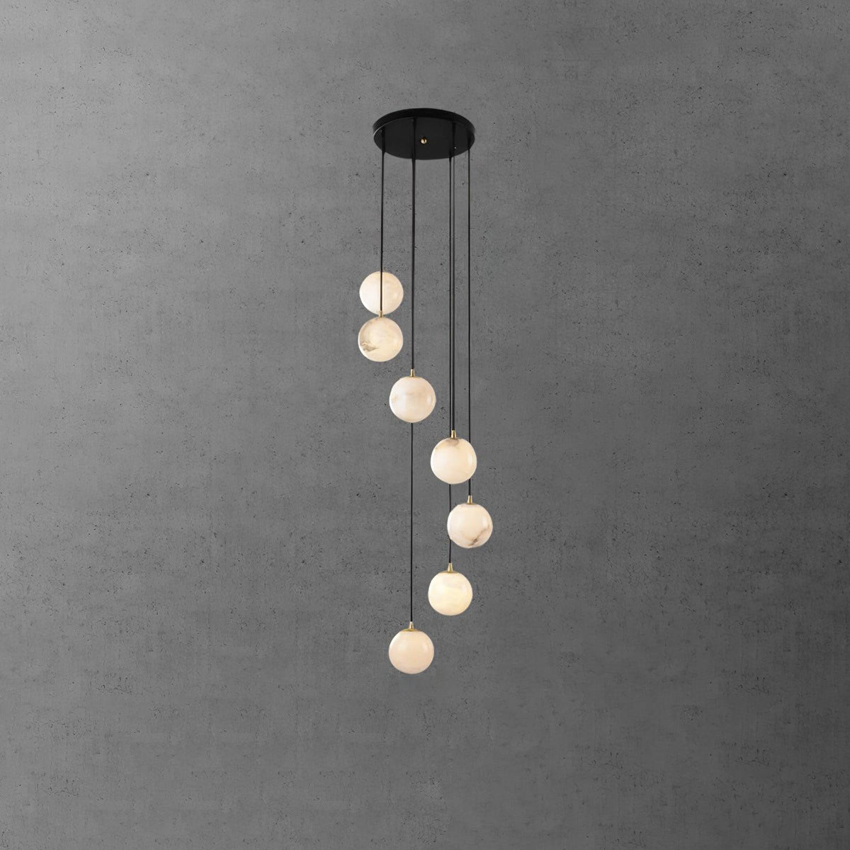 Alabaster Balls Cluster Chandelier – product view 43
