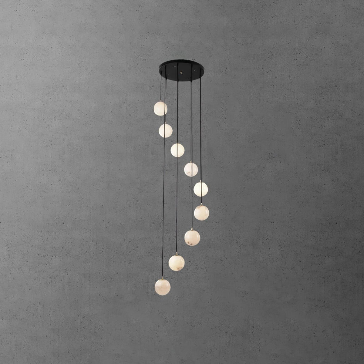 Alabaster Balls Cluster Chandelier – product view 44