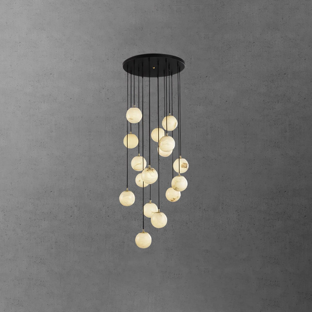Alabaster Balls Cluster Chandelier – product view 45