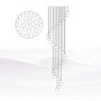 Alabaster Balls Cluster Chandelier – product view 49