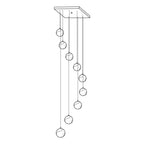 Alabaster Balls Cluster Chandelier – product view 50