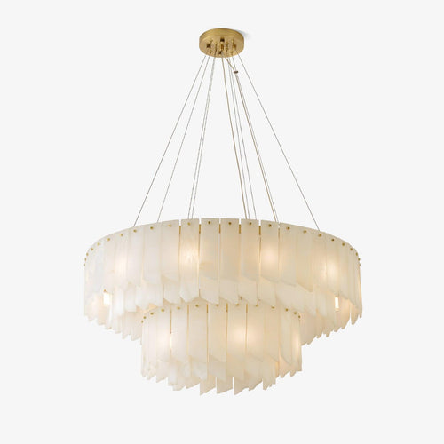 Alabaster Cascade Tiered Chandelier – product view 1